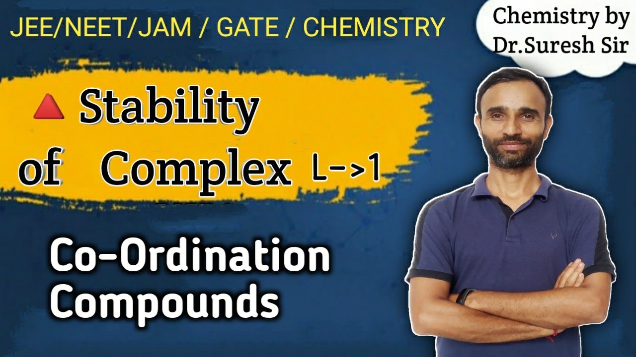 Coordination Compounds | Stability Of Complex | JEE | NEET2021 | JAM2021 | GATE 2021