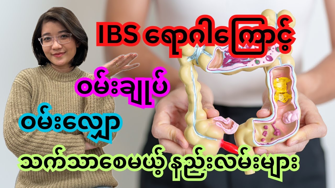 🩺 အူလမ်းကြောင်း မတည်ငြိမ်မှုအတွက် သဘာဝနည်းလမ်းများ (Tips of IBS- C&D)