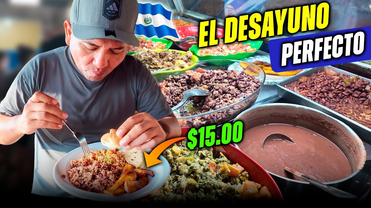 🥲DESAYUNANDO con $15 en EL SALVADOR ¿NOS BAJARON?