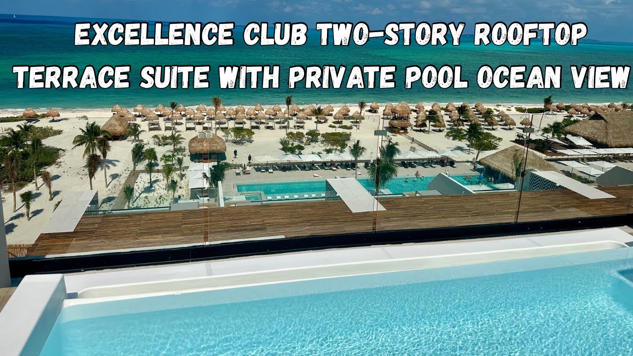 Excellence Coral Playa Mujeres | Двухэтажная терраса на крыше Excellence Club с собственным бассе...