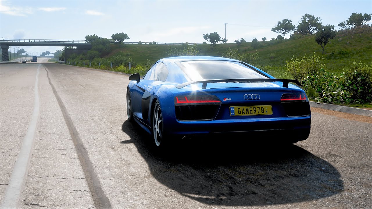 Forza Horizon 5 - AUDI R8 V10 PLUS AWESOME LAUNCH CONTROL + SOUNDS