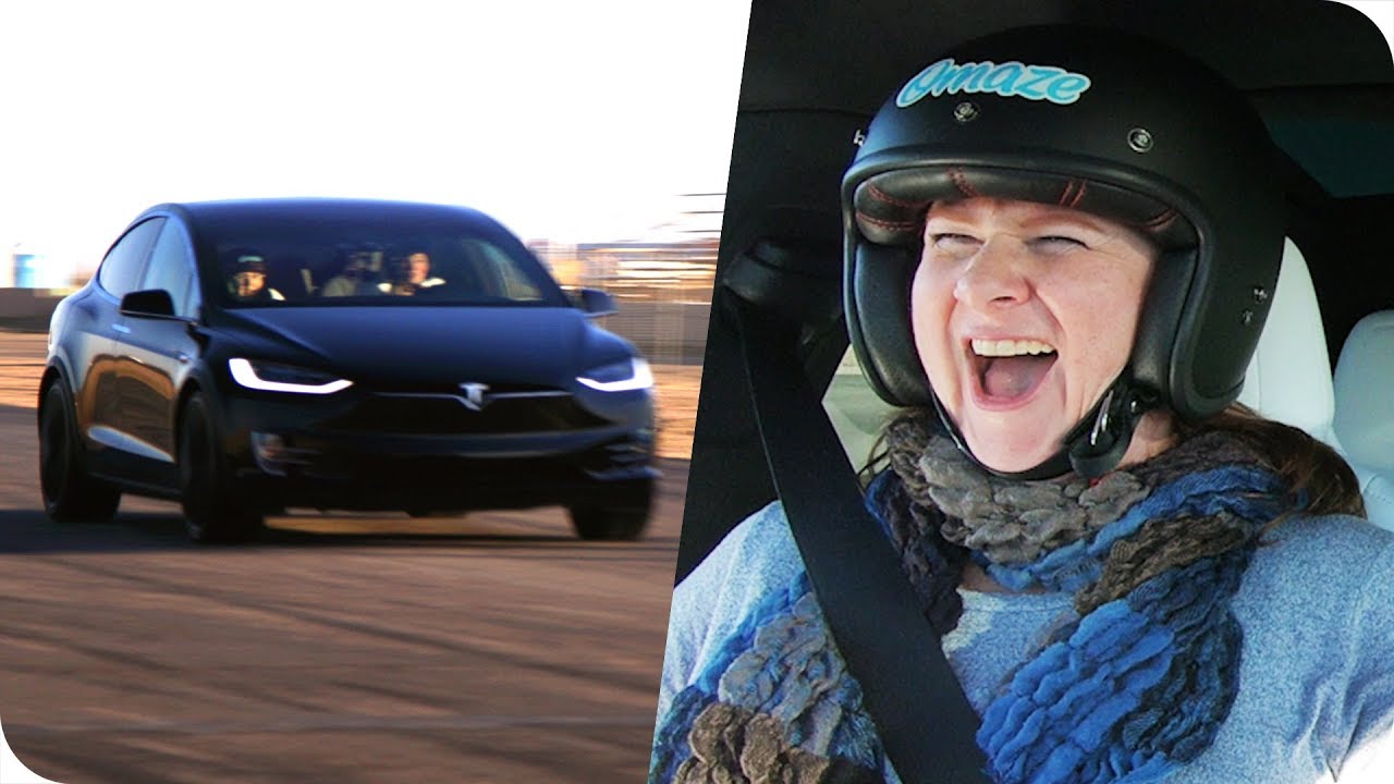 Tesla Fans Experience Ludicrous Mode in a Model X // Omaze