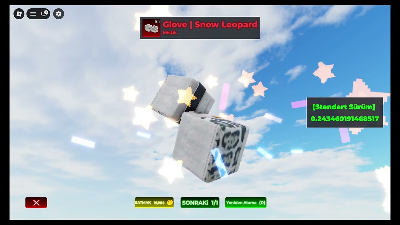 My first glove(Sniper Arena)#roblox
