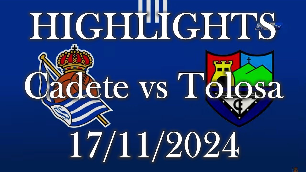 HIGHLIGHTS | Real Sociedad Cadete vs Tolosa CF sub16 | Liga Vasca Cadete J10 (17/11/2024)