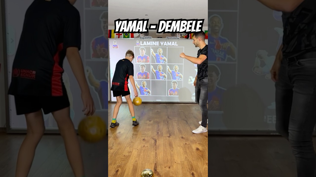 LAMINE YAMAL vs DEMBELE?! 😳😱👀⚽️ #football #xo #dembele #yamal #tictactoe