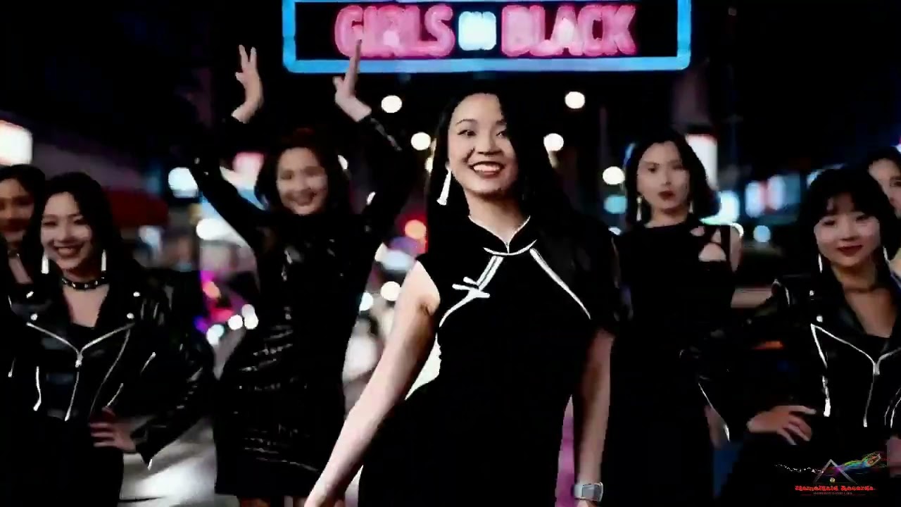 Girls In Black Glow In The Dark