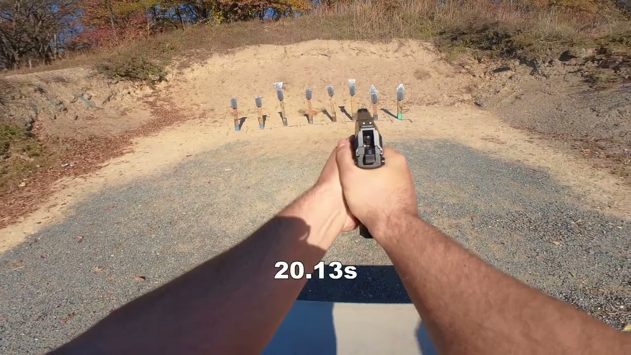 Mk23 - SOCOM Pistol - A Competition Handgun? 1st of 18 Pistol Iron - Old Bridge Knockdown  Steel