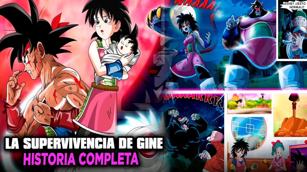 HISTORIA ALTERNATIVA DRAGON BALL: LA SUPERVIVENCIA DE GINE Y EL SACRIFICIO DE BARDOCK | COMPLETA 1-3