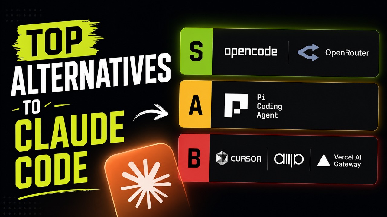 Top alternatives to Claude Code (avoid vendor lock-in)