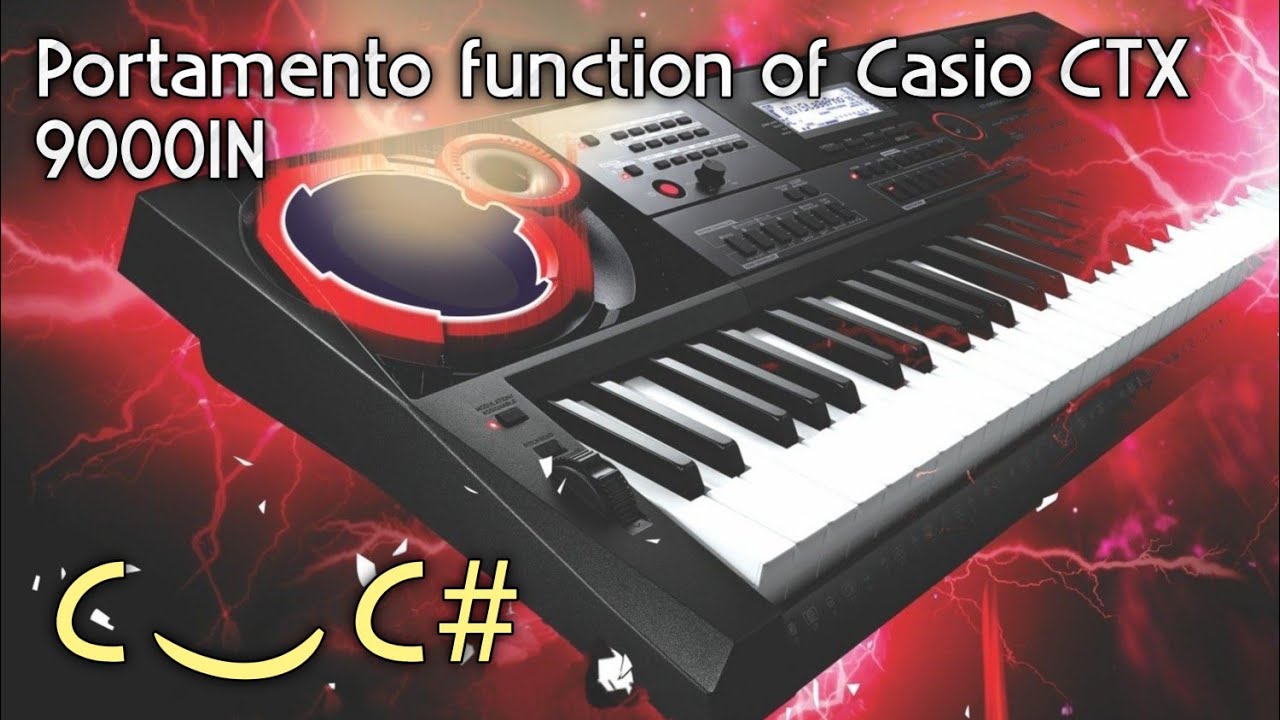 Portamento function of Casio CTX 9000IN