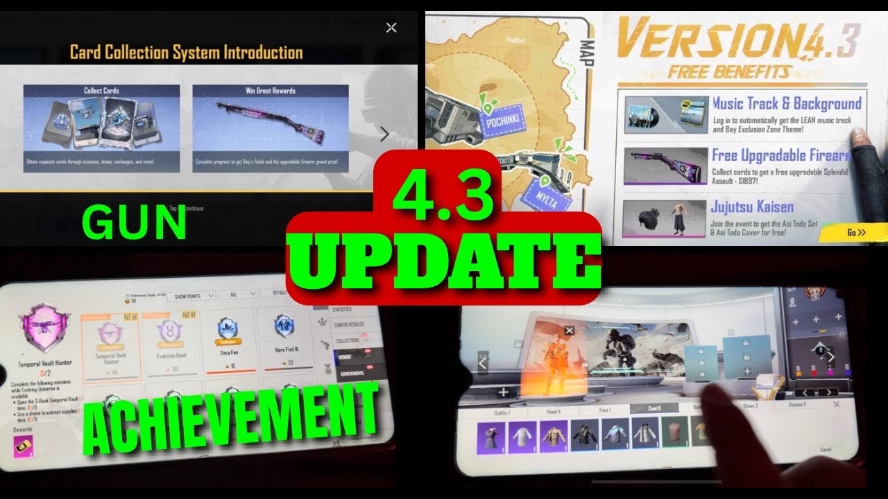 4.3 UPDATE IS HERE PUBG MOBILE | NEW LOBBY CHANGE 4.3 UPDATE | CARD COLLECT PUBG MOBILE