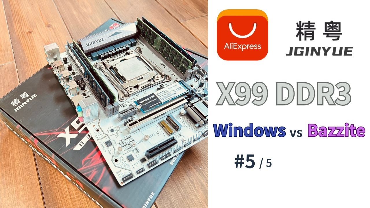 [AliExpress]X99 DDR3 マザーボード [Windows とBazzite で比較] 5/5