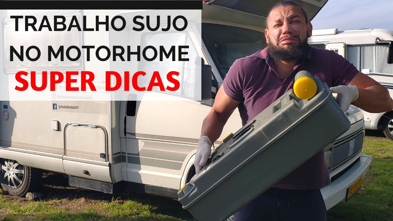 ROTINA DE LIMPEZA DO MOTORHOME  || ESGOTO E ABASTECIMENTO || GRITO DE LIBERDADE