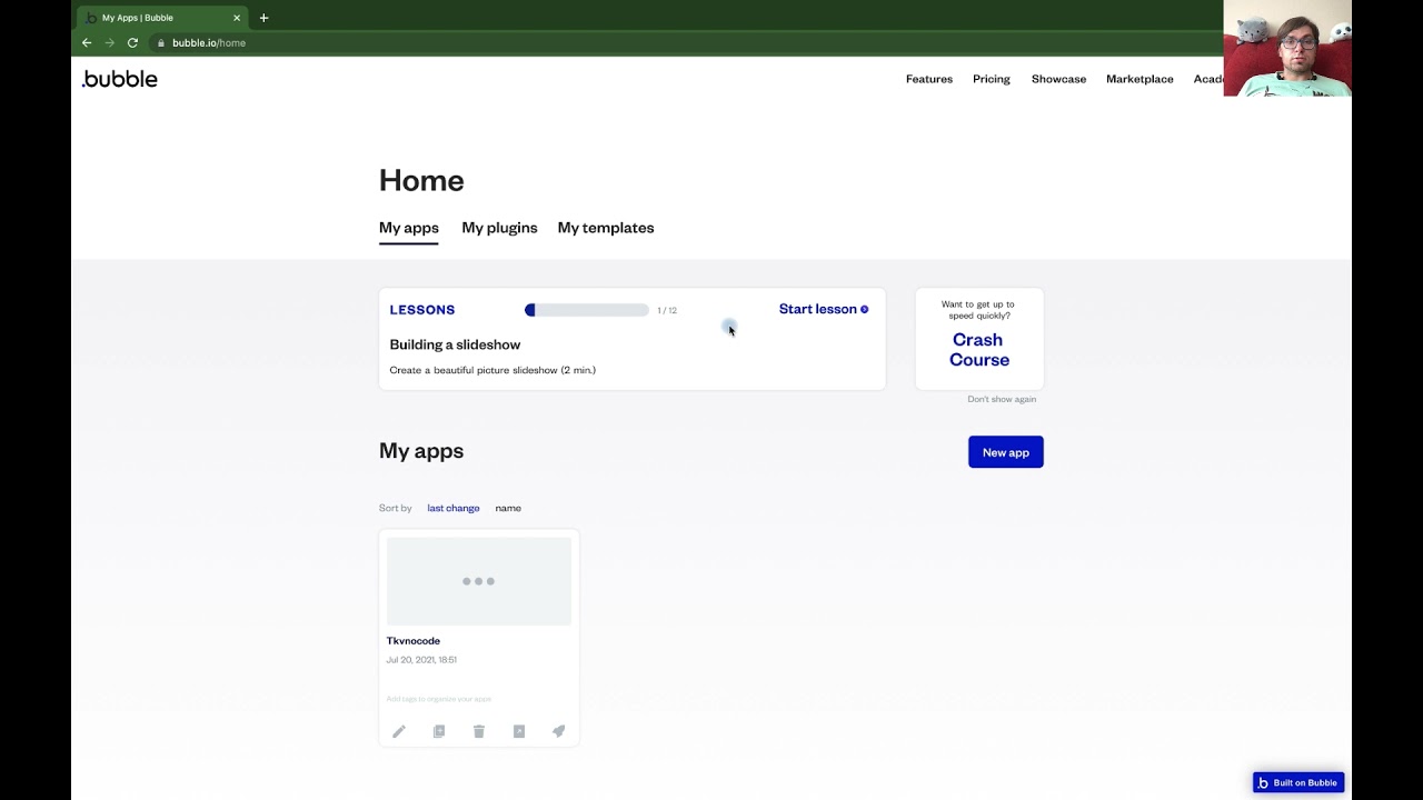 Первый Взгляд: Bubble - тестируем платформу и создаем первое веб приложение.