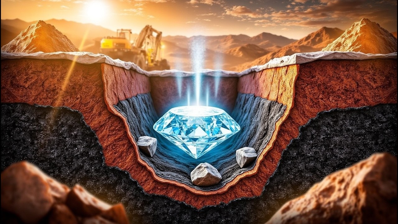 Como os DIAMANTES São Encontrados a 150 KM de Profundidade e Valem Milhões!