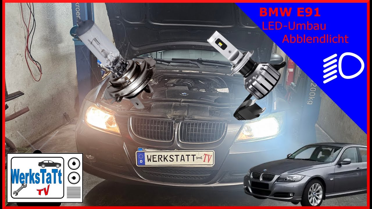►BMW E91/318i◄ Scheinwerfer auf LED umbauen [LED-Headlights] ◢WERKSTATT-TV◣