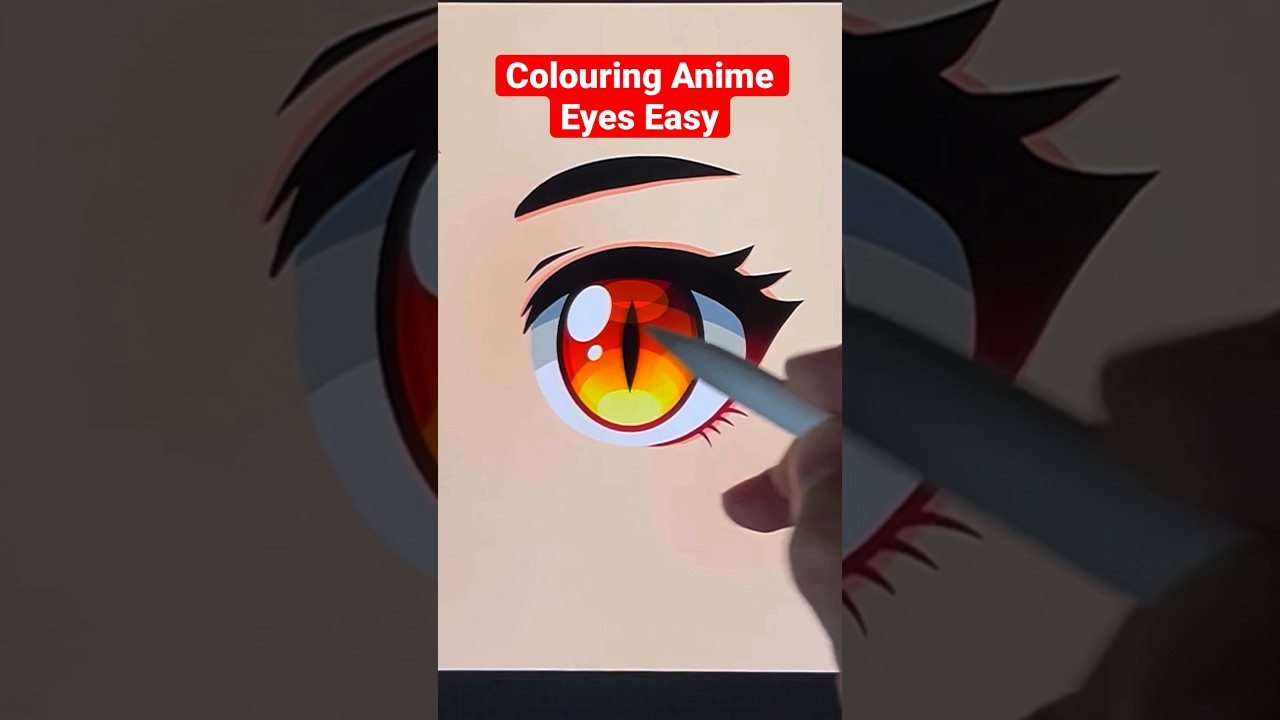 How I colour Anime Eyes easy with Procreate 