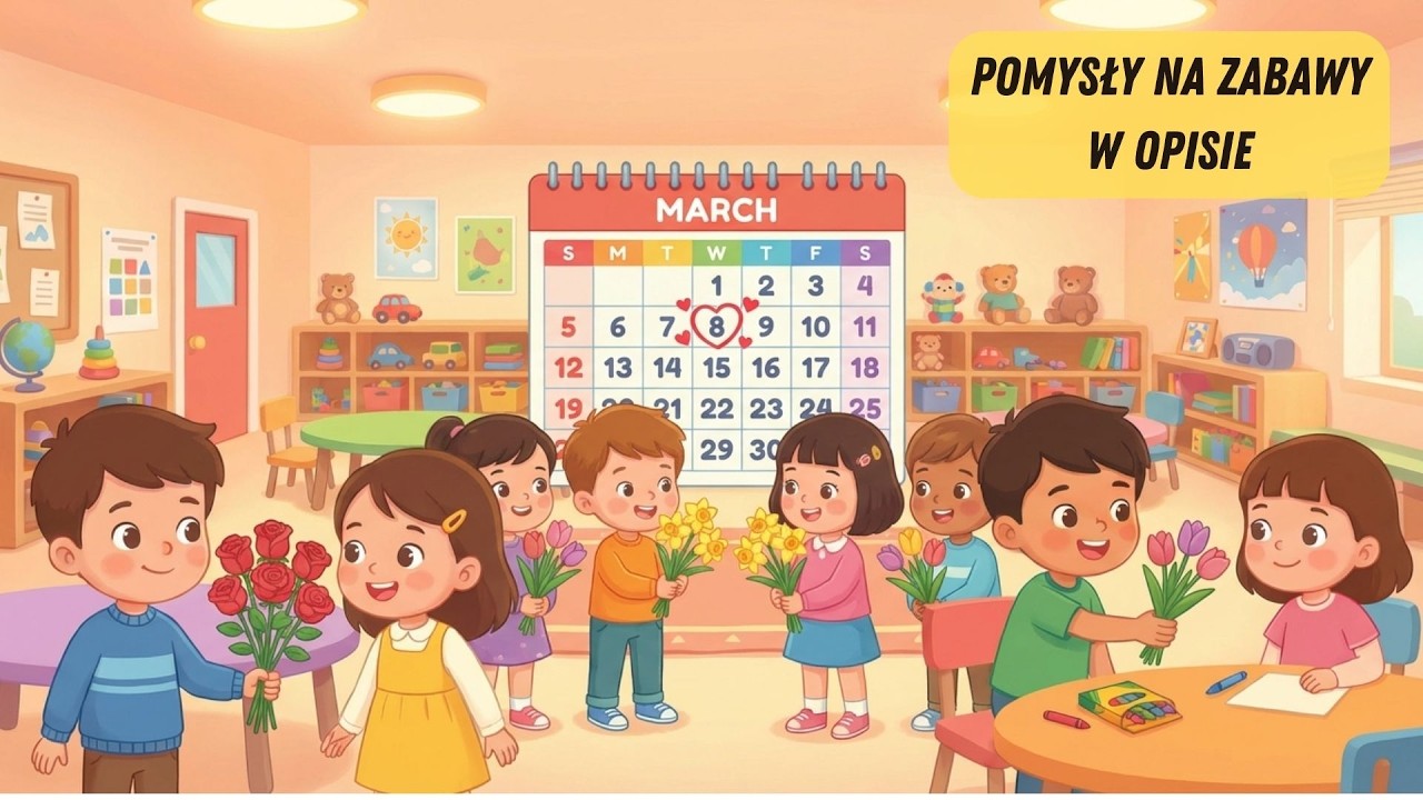 8 Marca 💐 - DZIEŃ KOBIET 🌹 Piosenka dla Dzieci 🌷 | Święto Pań 💐