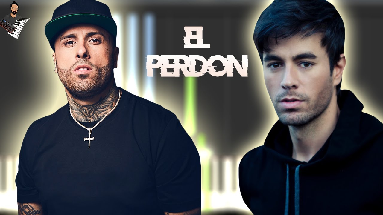 El Perdon - Nicky Jam x Enrique Iglesias | Instrumental Piano Tutorial / Partitura / Karaoke / MIDI