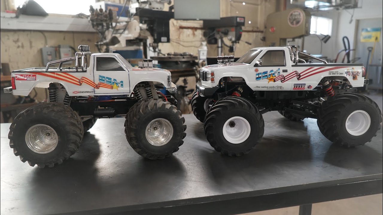 Kyosho USA-1 против Vintage USA-1 + обновление Monster Truck