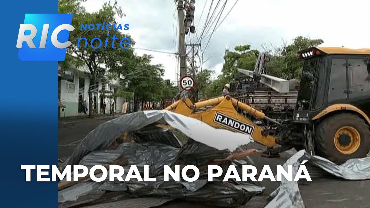 Tempo no Paraná: temporal causa destruição em Paranavaí; chuvas persistem na sexta-feira no estado