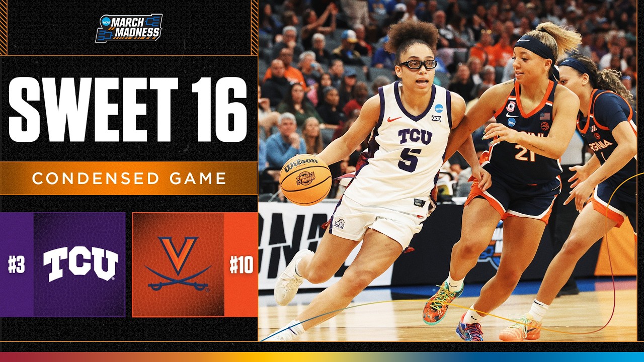 TCU vs. Virginia - Sweet 16 NCAA tournament extended highlights