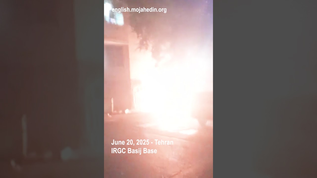 Protesters attack IRGC Basij base in Tehran | Iran protests