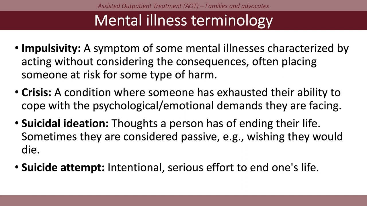 Terminology 101: Mental illness
