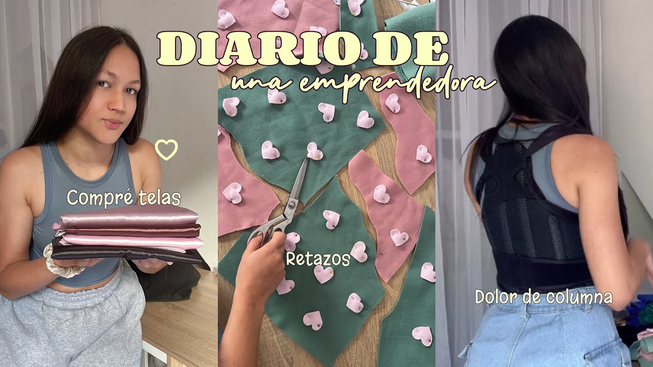 Día productivo en mi emprendimiento | Nuevas telas + dolor de columna. | #emprendimiento #studiovlog