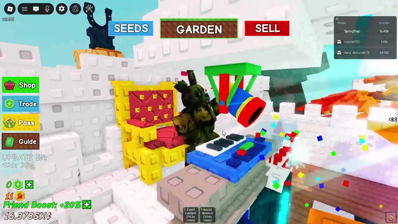 Doing admin abuse in Grow A Garden!!