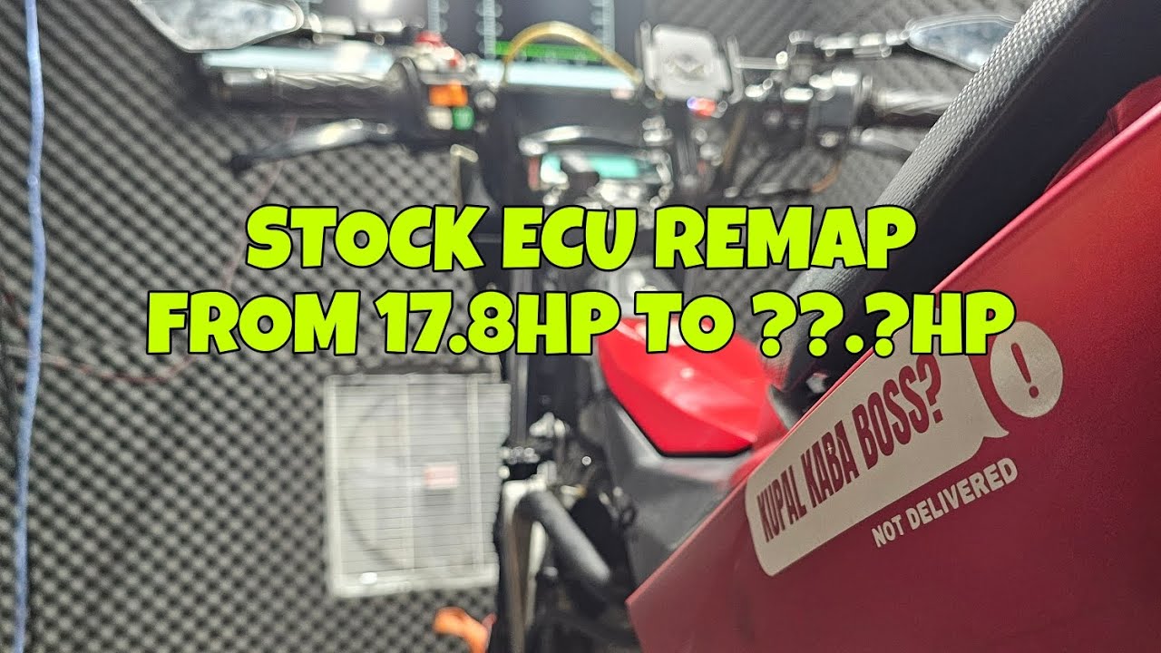RAIDER 150 FI STOCK ECU REMAP & DYNO TUNE17.8HP TO ??.?HP lets go!