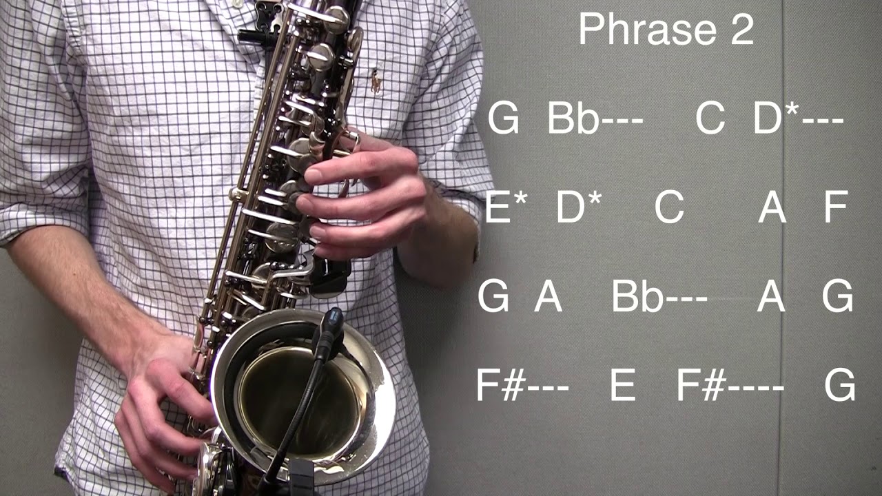 Greensleeves - Alto Sax Tutorial