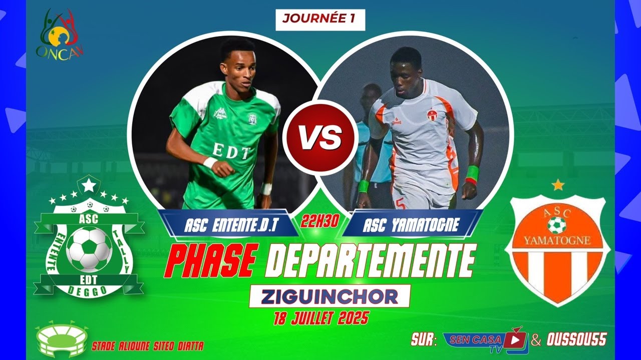 PHASE DEPARTEMENTALE SENIORS: ASC YAMATOGNE VS ASC ENTENTE DEGGO TALLY