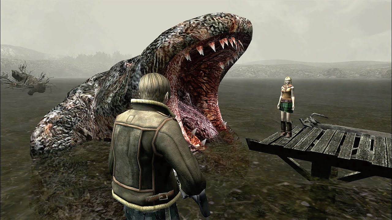 LEON LET DEL LAGO EAT ASHLEY 😱 - Resident Evil 4
