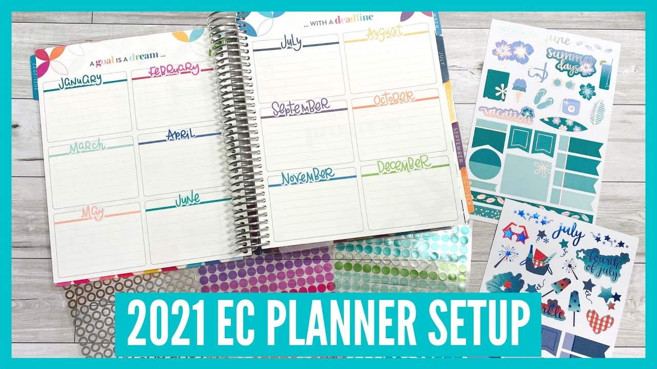 Setting up my NEW 2021 Erin Condren LifePlanner