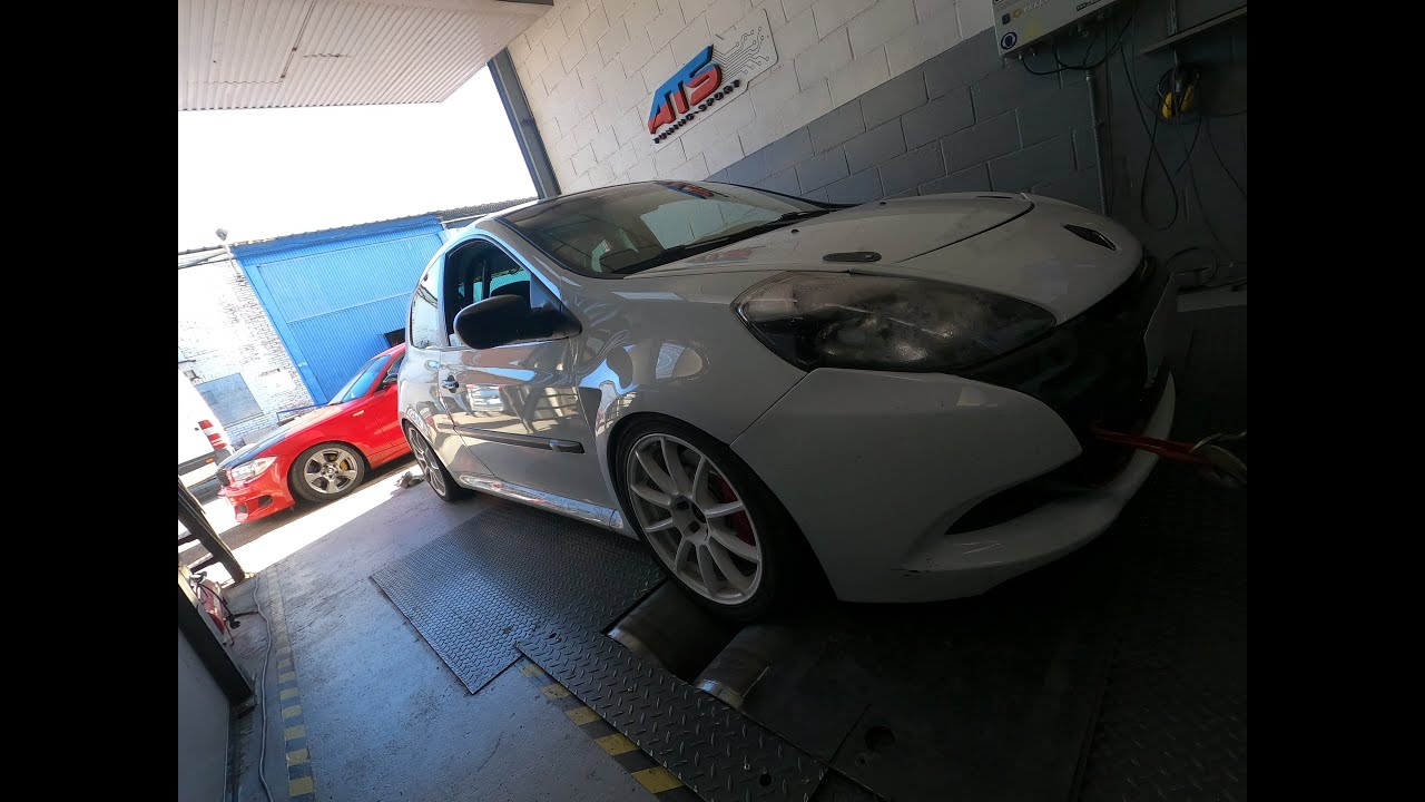Resultados en banco de potencia y on board en el circuito jerez de Clio sport vs Bmw 130i.