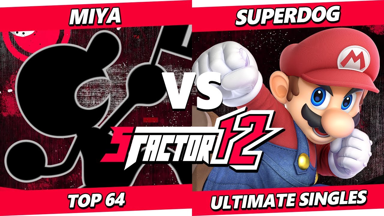 S Factor 12 - Miya (Game & Watch) Vs. SuperDog (Mario) Smash Ultimate - SSBU
