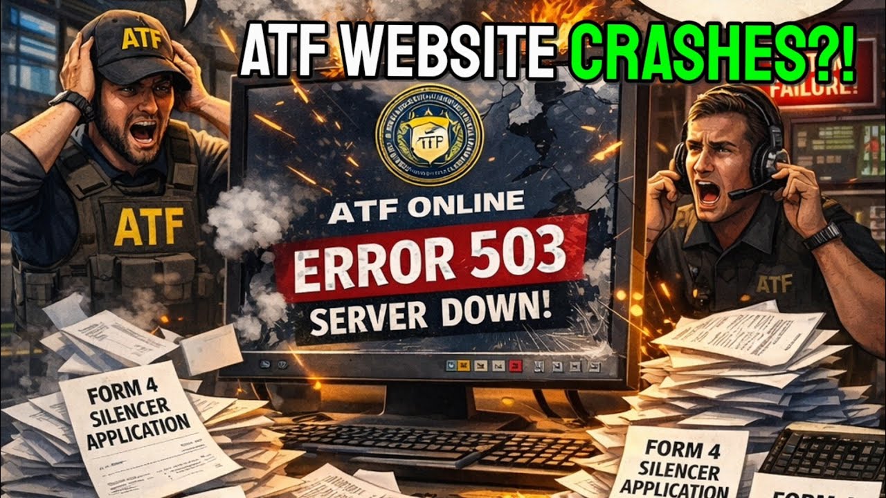 Сайт ATF недоступен для получения информации о формах для глушителей/короткоствольных ружей.