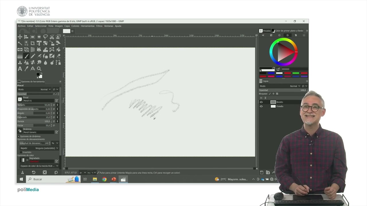 Sketching de una imagen de exterior | 17/32 | UPV