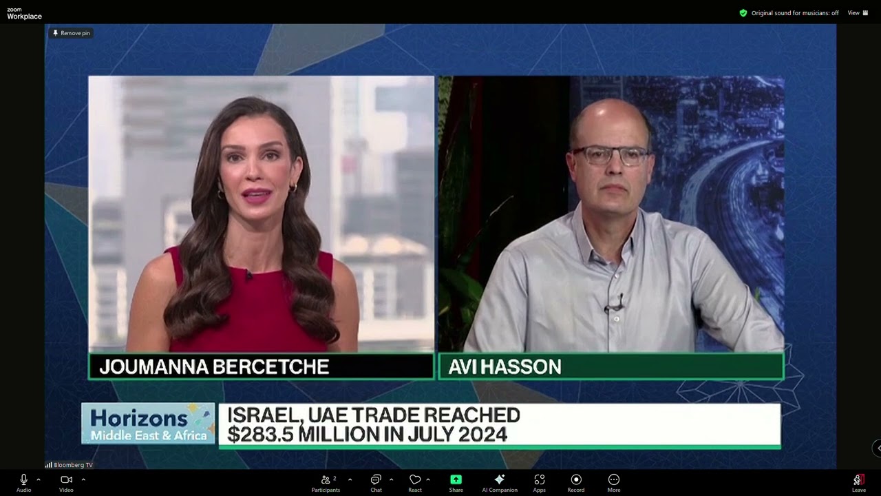 Startup Nation Central CEO Avi Hasson spoke with Bloomberg&rsquo;s Joumanna Bercetche