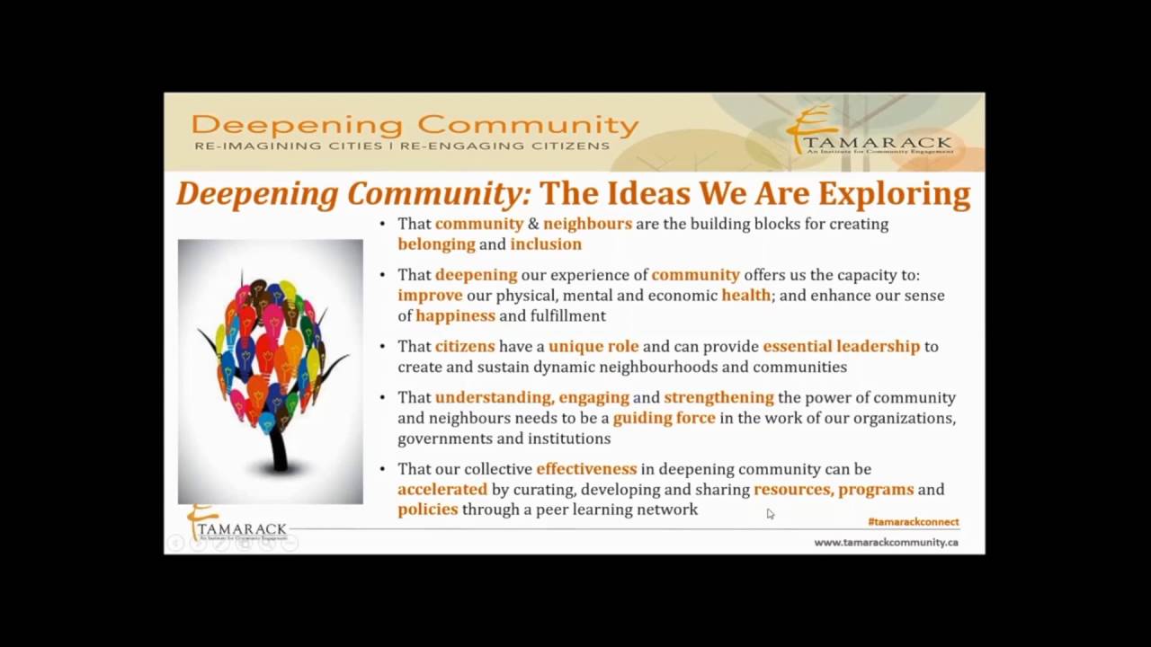 Deepening Community Local Initiatives