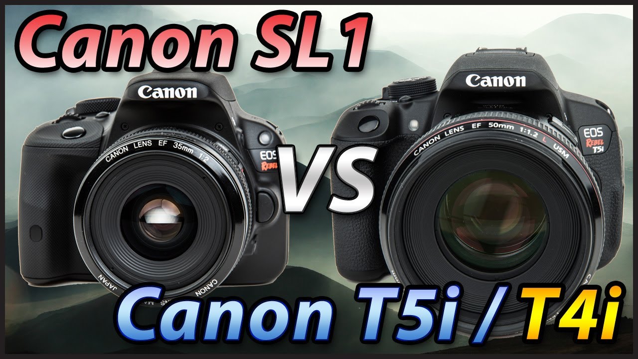 Canon SL1 vs T5i / T4i Comparison Review | Tutorial Training Video