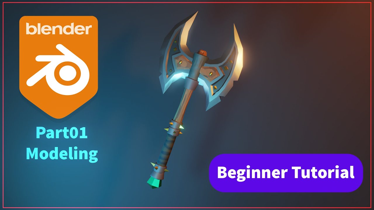 Create a Stylized Low Poly Weapon In Blender-Part01 Modeling