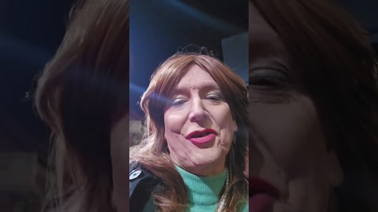 Angela walking back from station 