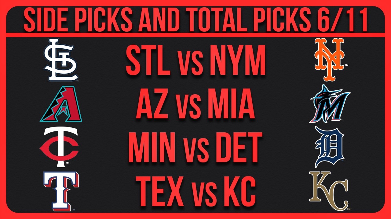 MLB Picks Today | Best Bets & Predictions Thursday 6/11/26