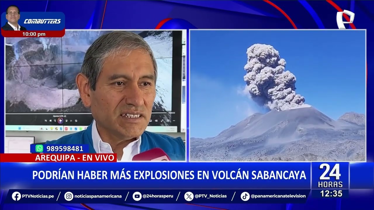 IGP advierte que podrían registrarse más explosiones en Volcán Sabancaya en los próximos días