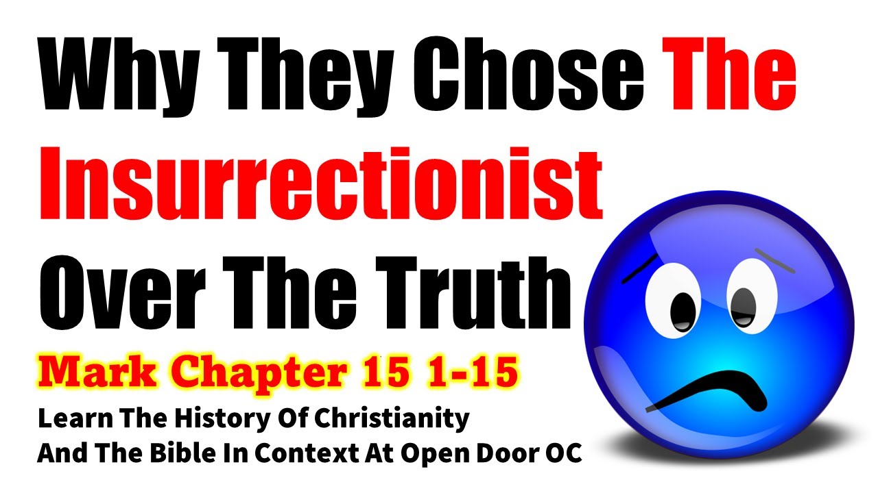 Why The Religious Leaders Chose Barabbas Over Jesus