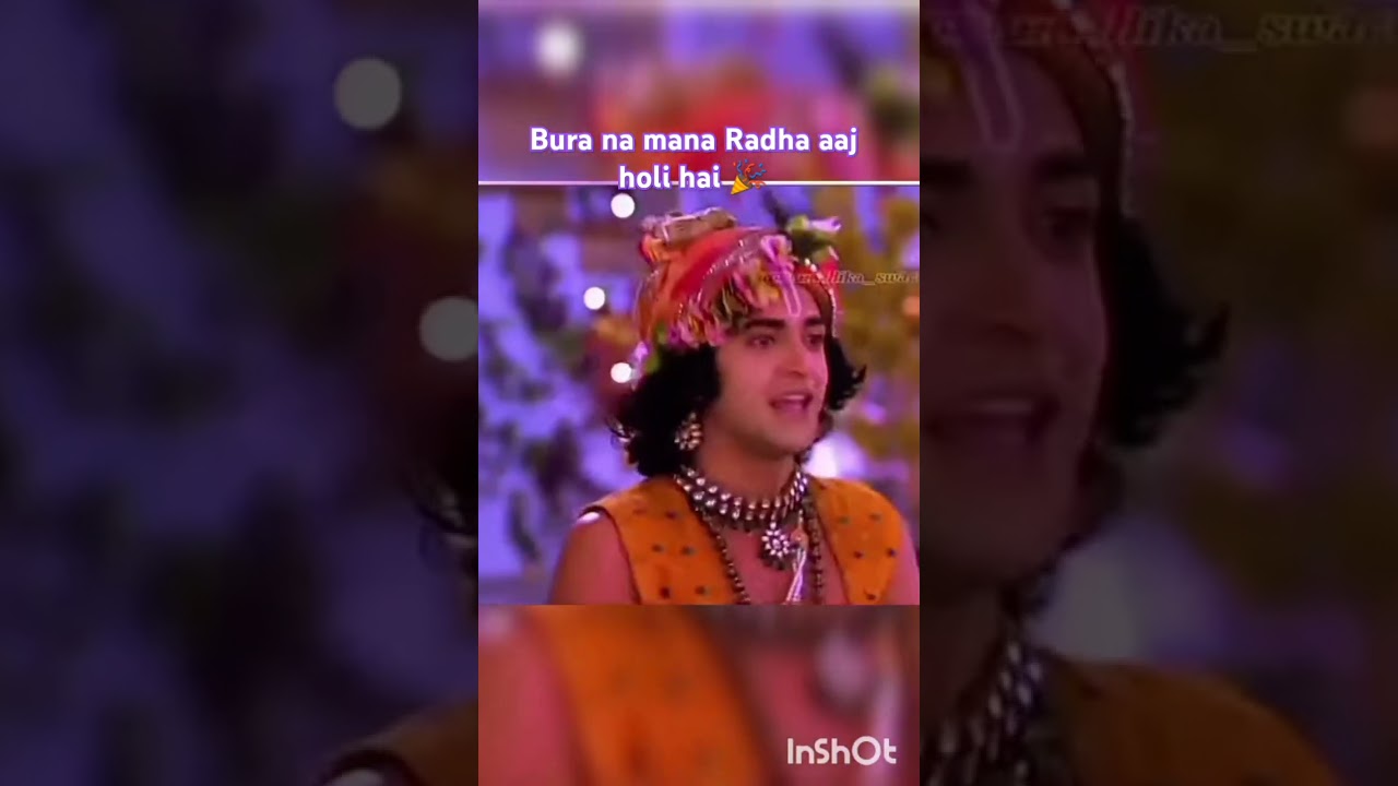Radha Krishna holi funny sence #holi #video #radha Krishna