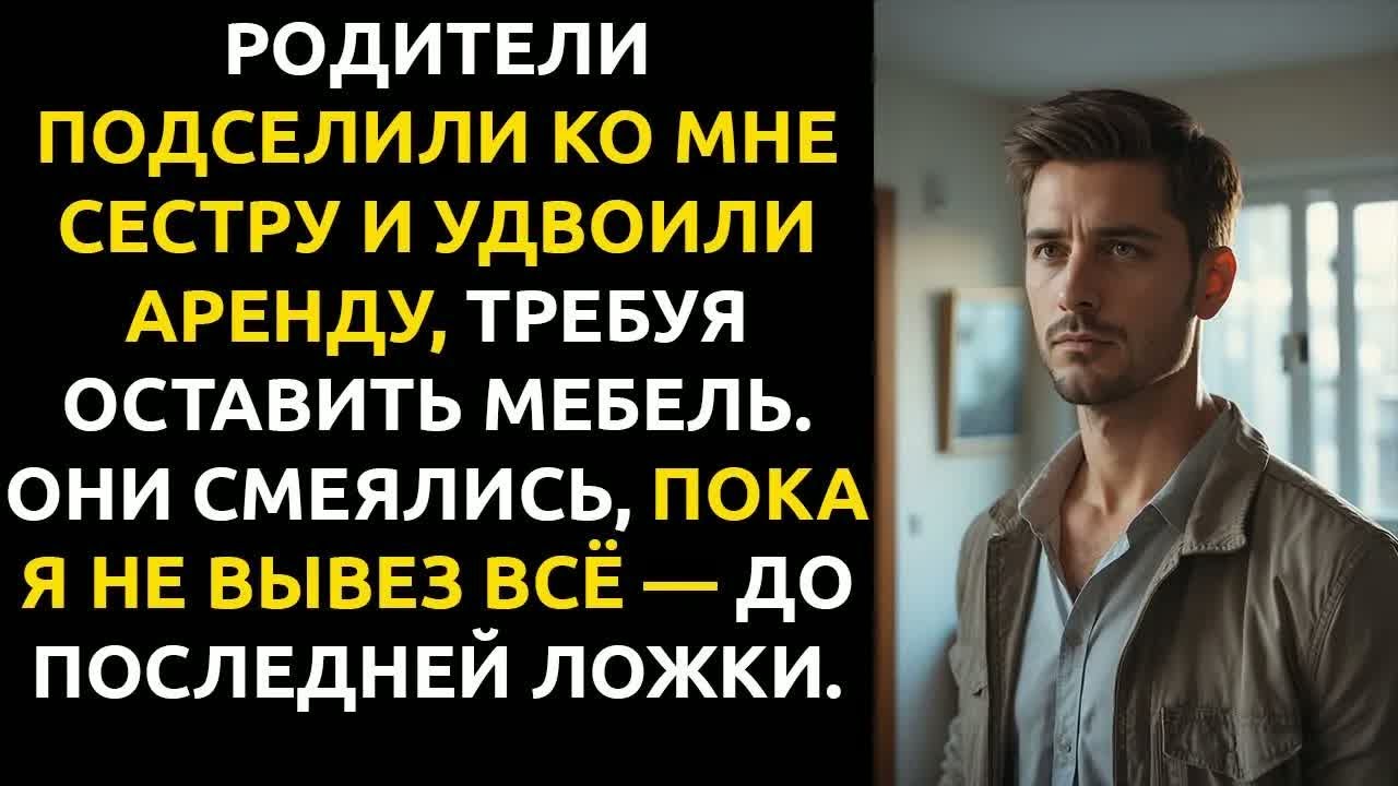 В 6 утра сестра заявилась в МОЮ КВАРТИРУ： «Я буду жить здесь!» Мама добавила： «А ты заплатишь»