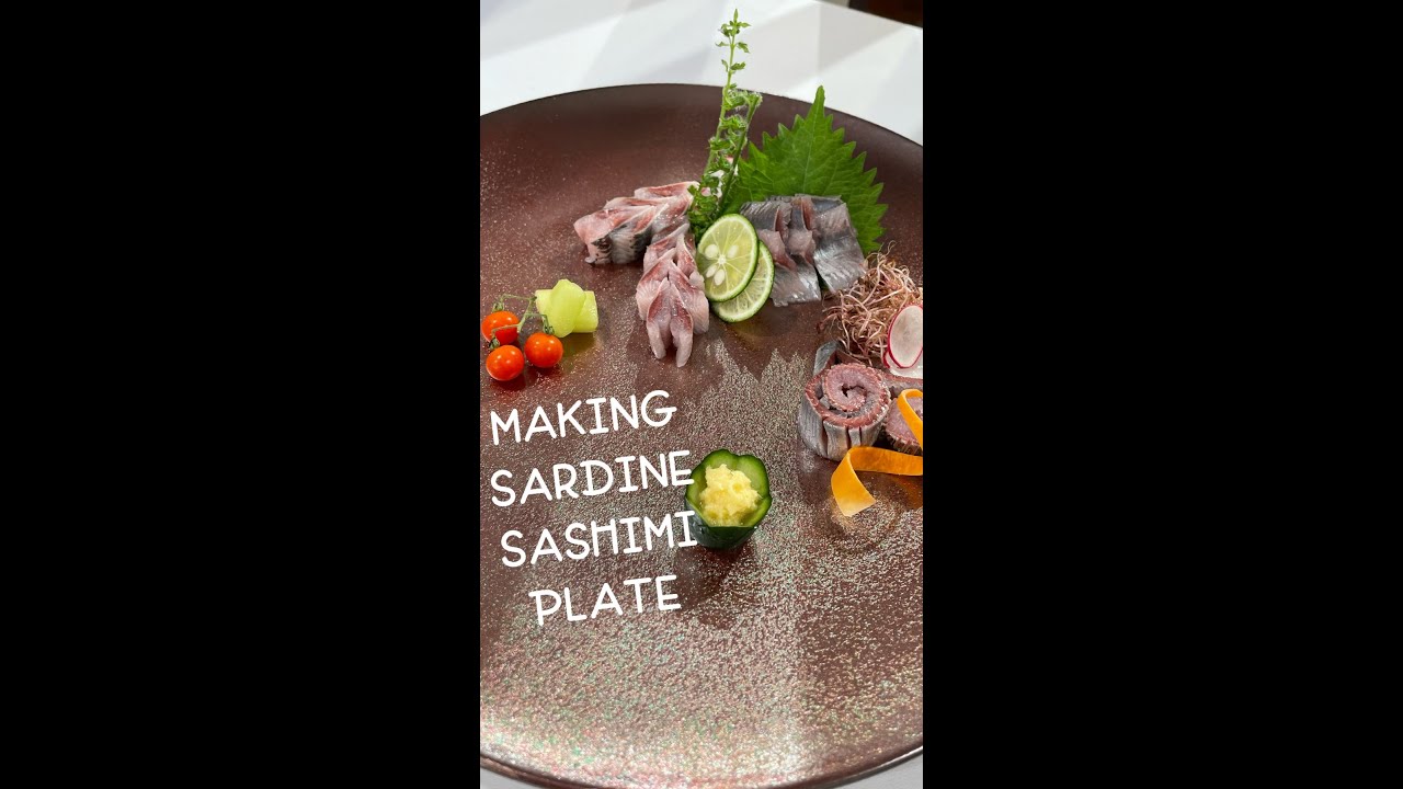 Sardine Sashimi Plate #shorts@tokyosushiacademyenglishcourse
